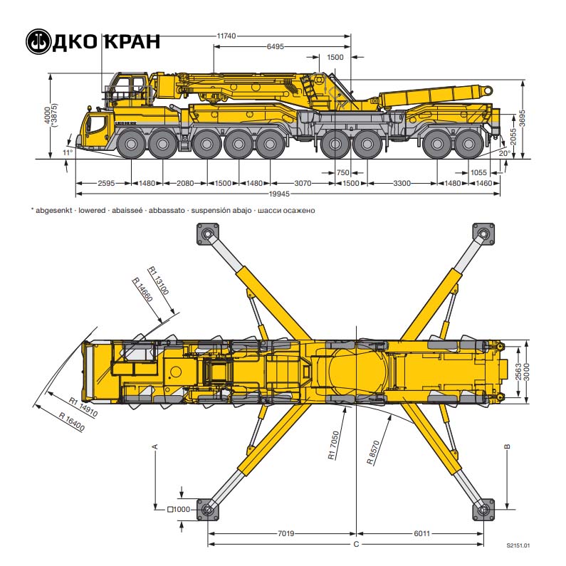 Автокран Liebherr LTM 11200 9.1